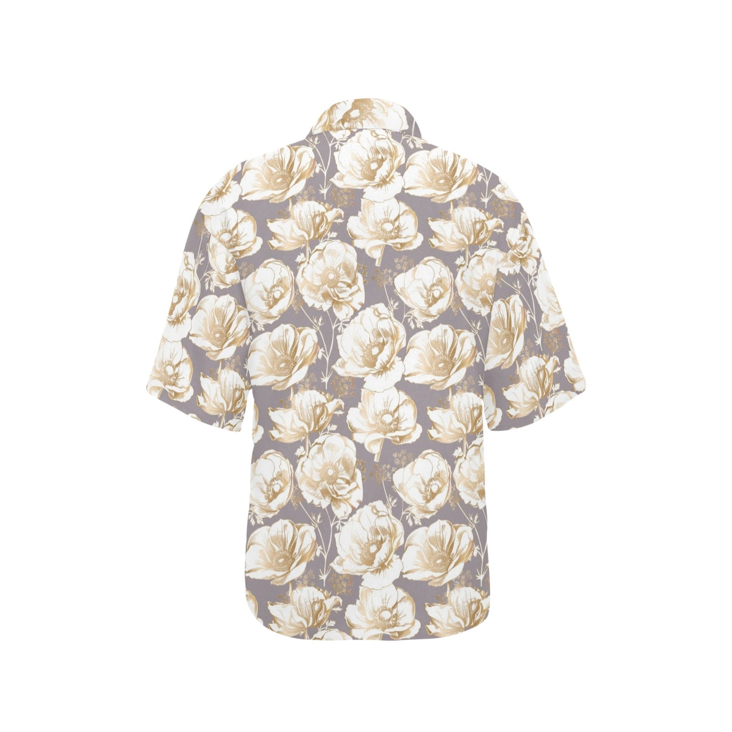 Anemone Pattern Print Design AM05 Women's Hawaiian Shirt