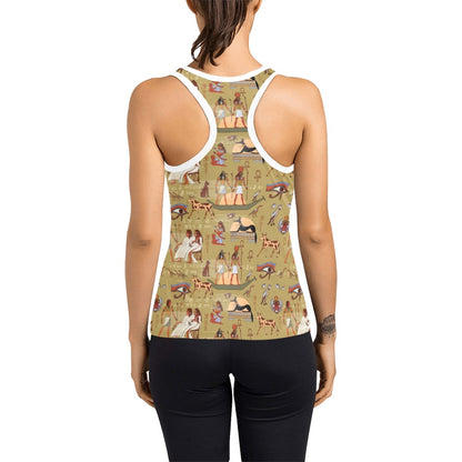 Ancient Greek Classic Pattern Design LKS305 Women's Racerback Tank Top