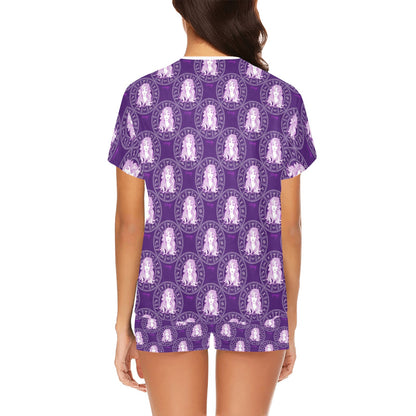 Virgo Print Design LKS301 Women's Short Pajama Set