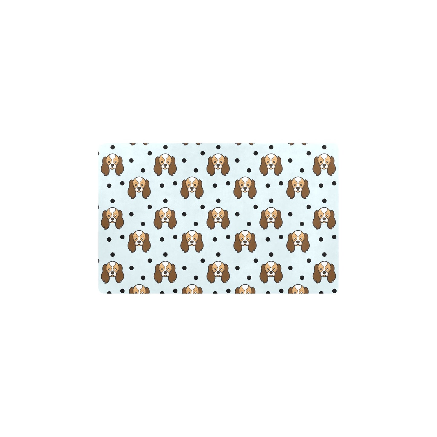 Cavalier King Charles Spaniels Pattern Print Design 02 Kitchen Mat