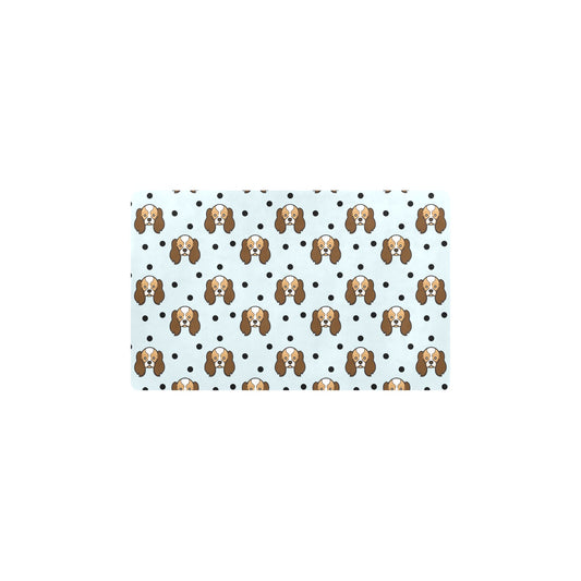 Cavalier King Charles Spaniels Pattern Print Design 02 Kitchen Mat