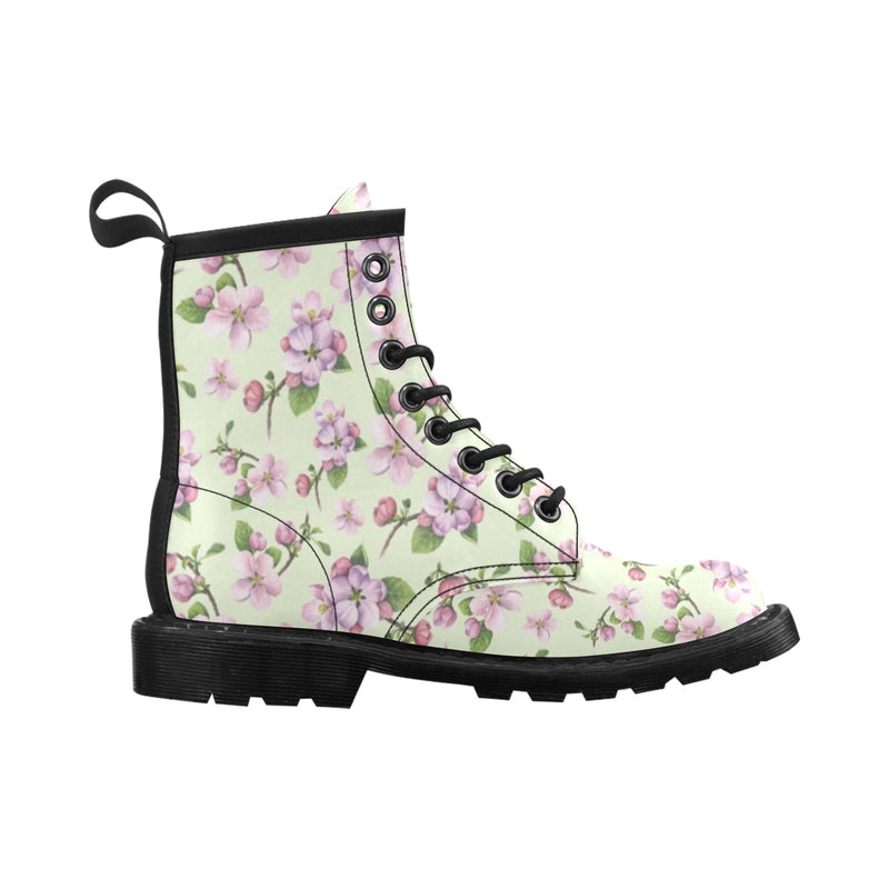 Apple blossom Pattern Print Design AB05 Women's Boots