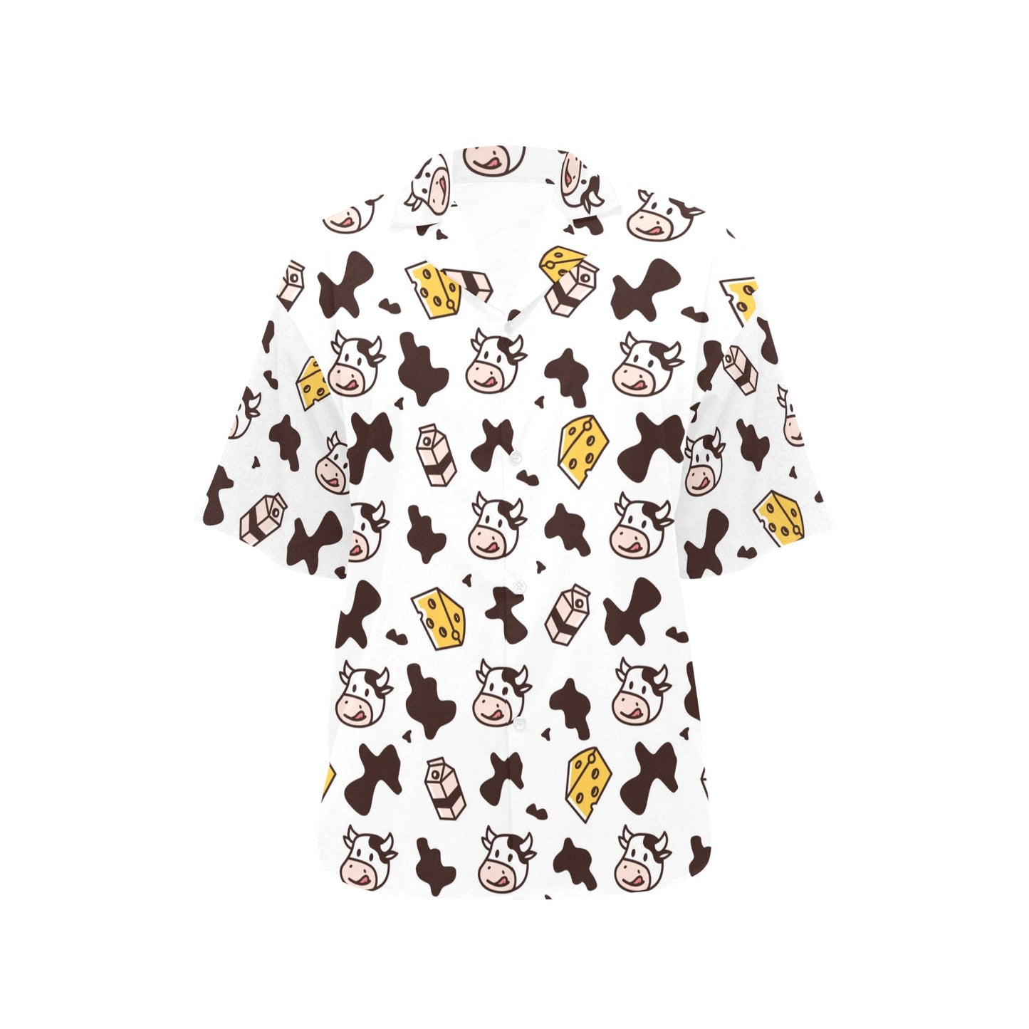 Cow Pattern Print Design 06 Women's Hawaiian Shirt