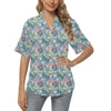 Butterfly Pattern Print Design 01 Women's Hawaiian Shirt