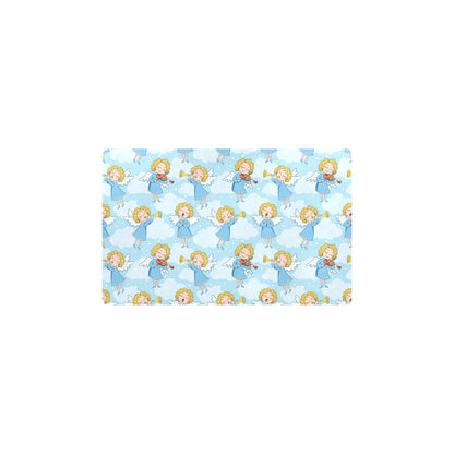 Angel Musician Pattern Print Design 09 Kitchen Mat