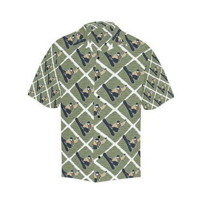 Snowboard Man Print Design LKS302 Men's Hawaiian Shirt