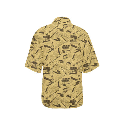 Book Pattern Print Design 02 Women's Hawaiian Shirt
