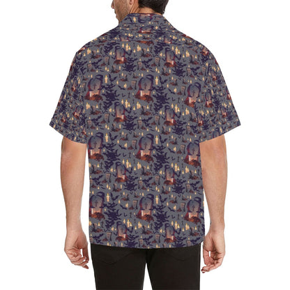Creepy Graveyard Print Design LKS301 Men's Hawaiian Shirt