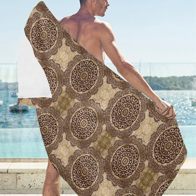 Ancient Greek Symbol Print Design LKS309 Beach Towel 32" x 71"