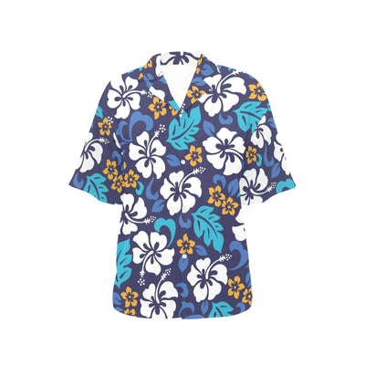 Hibiscus Pattern Print Design HB030 Women's Hawaiian Shirt