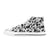 Yin Yang Print Design LKS302 High Top Women's White Shoes