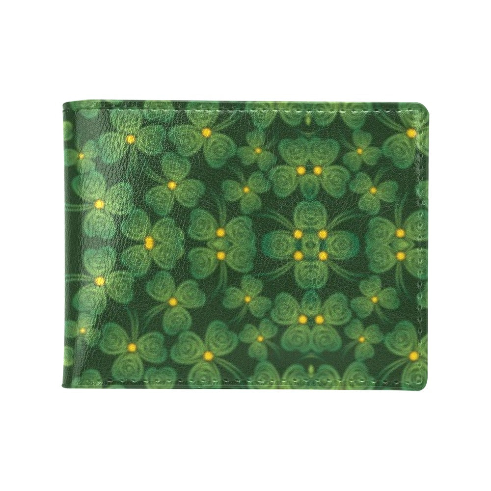 Shamrock Pattern Men's ID Card Wallet