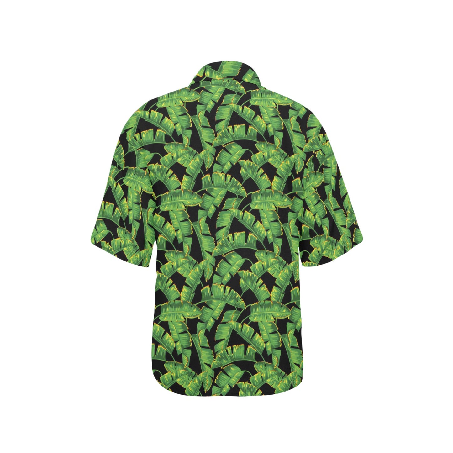 Banana Leaf Pattern Print Design 03 Women's Hawaiian Shirt
