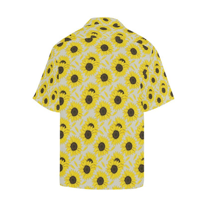 Sunflower Print Design LKS309 Men's Hawaiian Shirt