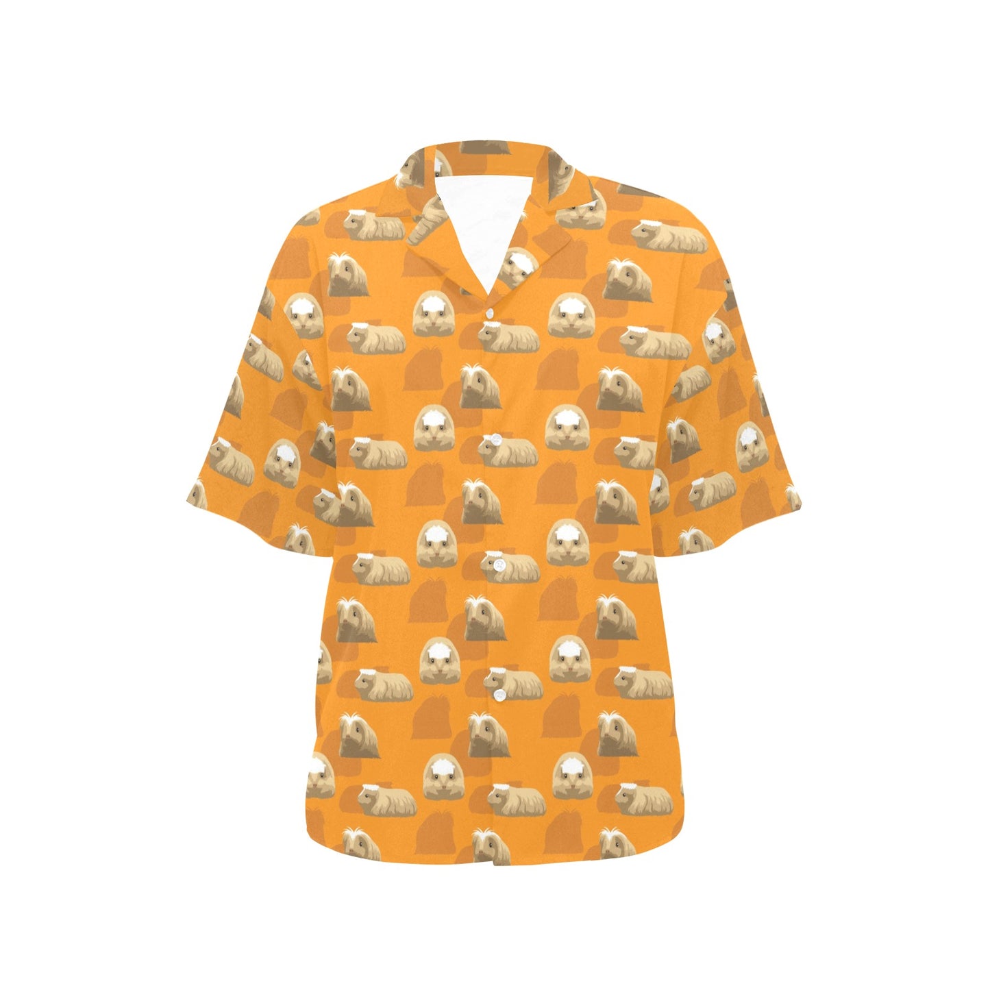 Guinea Pig Print Design LKS403 Women's Hawaiian Shirt