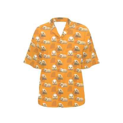 Guinea Pig Print Design LKS403 Women's Hawaiian Shirt