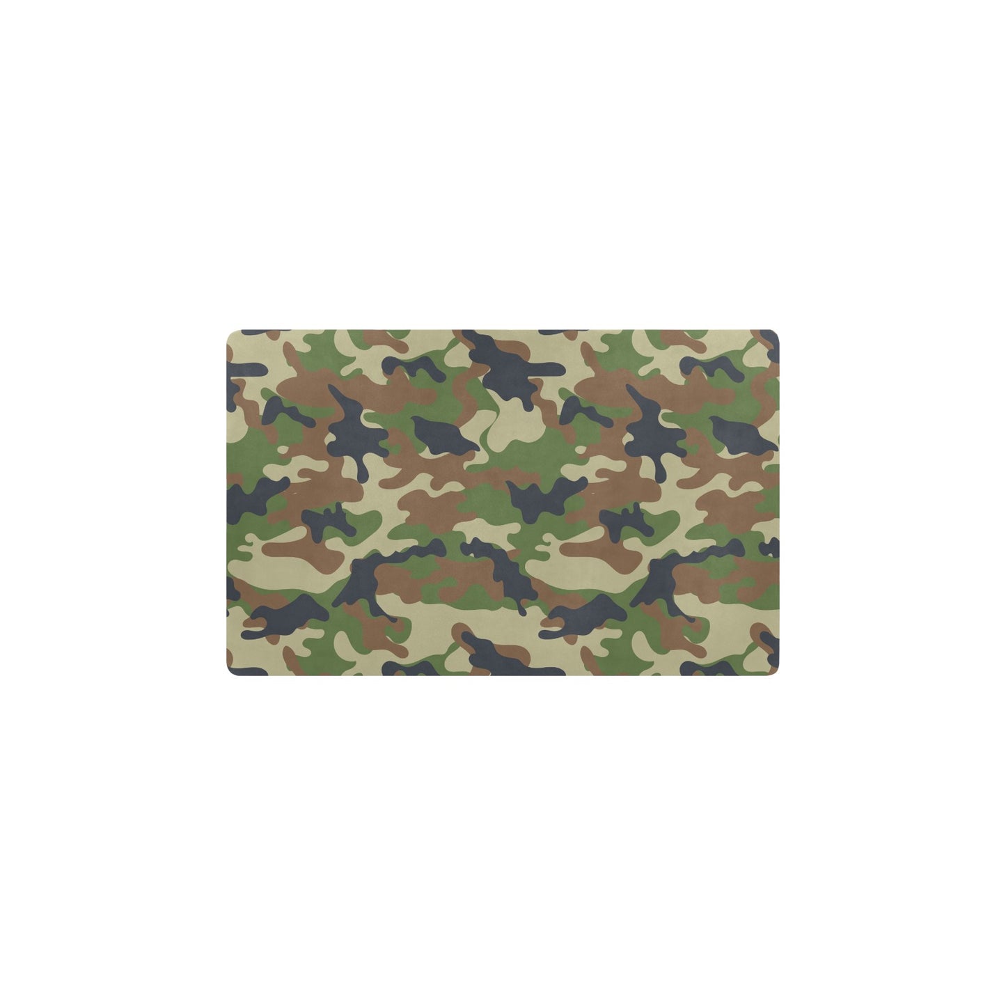 Army Camouflage Pattern Print Design 01 Kitchen Mat