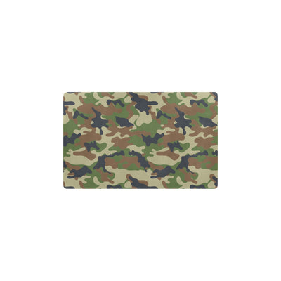 Army Camouflage Pattern Print Design 01 Kitchen Mat