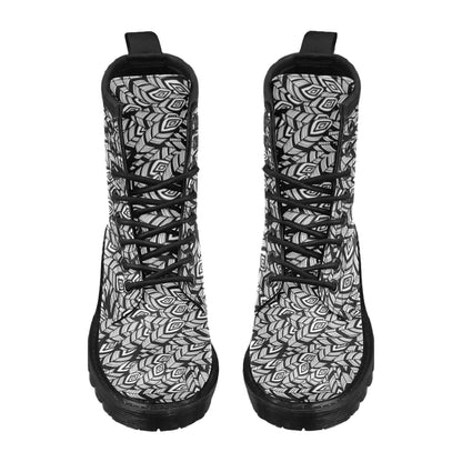 Tribal Pattern Print Design LKS302 Women's Boots