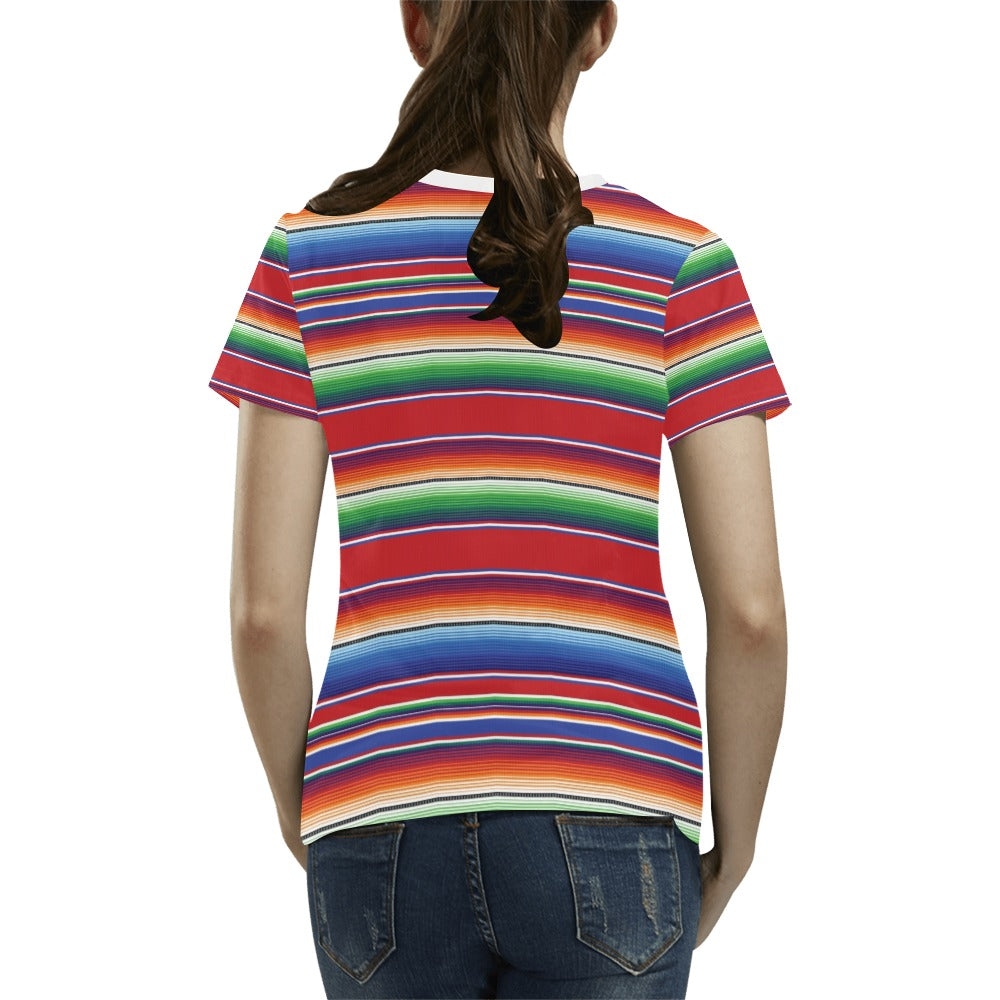 Serape Print Design LKS304 Women's  T-shirt
