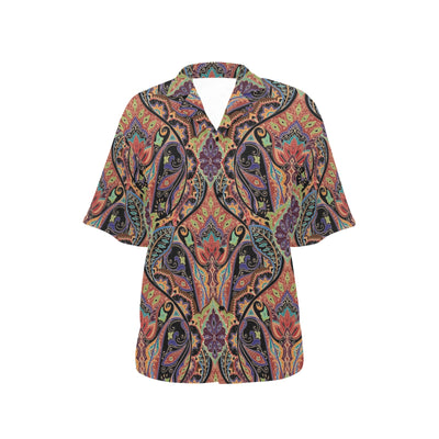 Bohemian Pattern Print Design 06 Women's Hawaiian Shirt