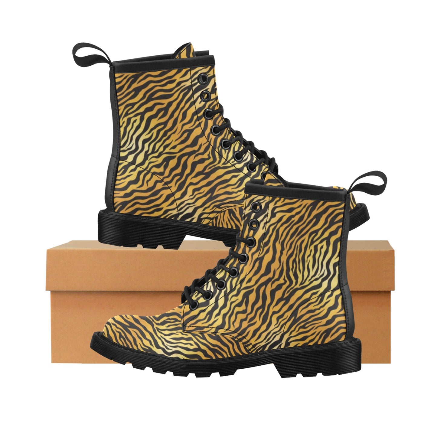 Tiger Print Design LKS302 Women's Boots