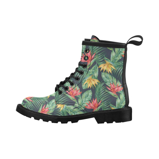 Bird Of Paradise Pattern Print Design BOP09 Women's Boots