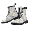 Gold Glitter Tropical Palm Leaves Women's Boots