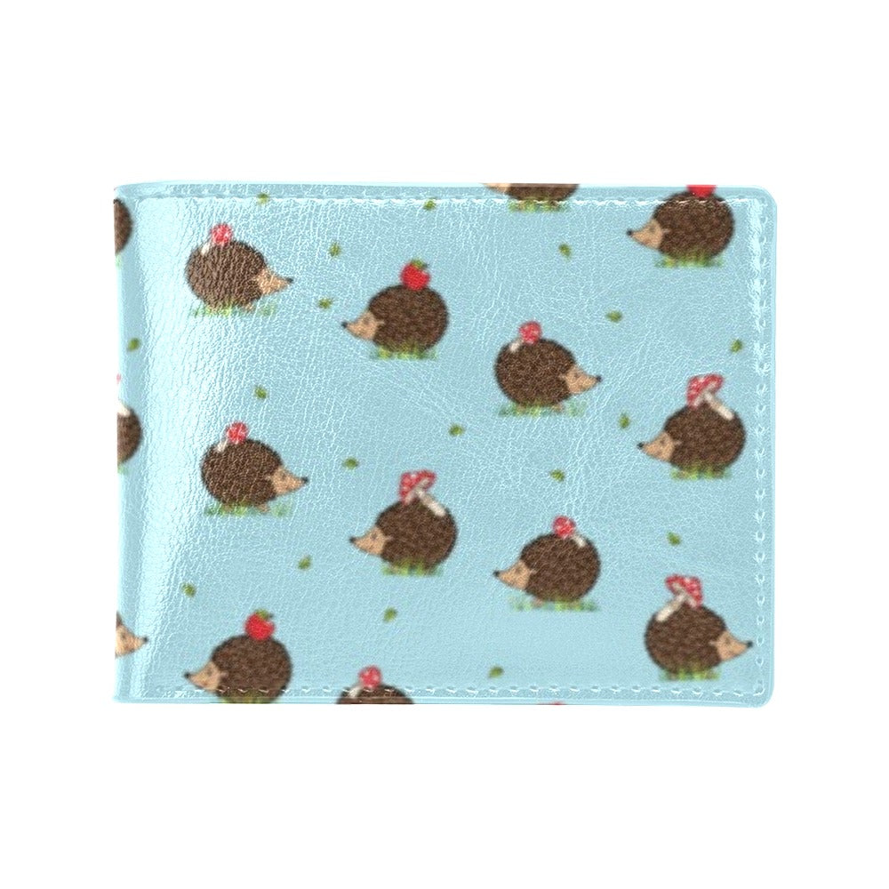 Hedgehog Print Design LKS402 Men's ID Card Wallet