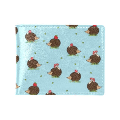 Hedgehog Print Design LKS402 Men's ID Card Wallet