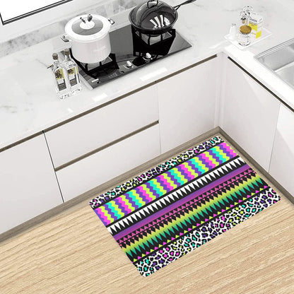 Animal Skin Aztec Rainbow Kitchen Mat