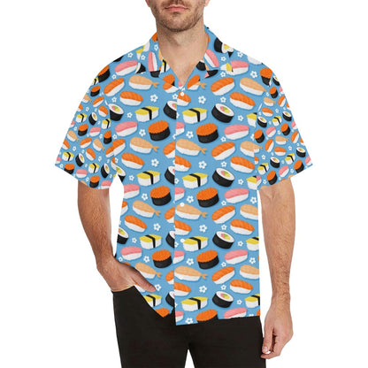 Sushi Print Design LKS304 Men's Hawaiian Shirt