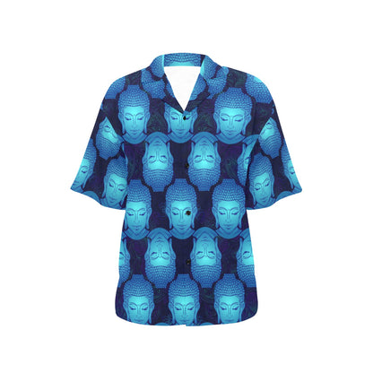 Buddha Head Mandala Women's Hawaiian Shirt