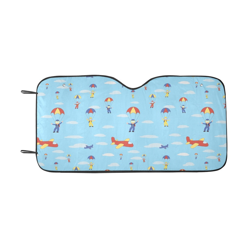 Skydiver Print Design LKS304 Car front Windshield Sun Shade
