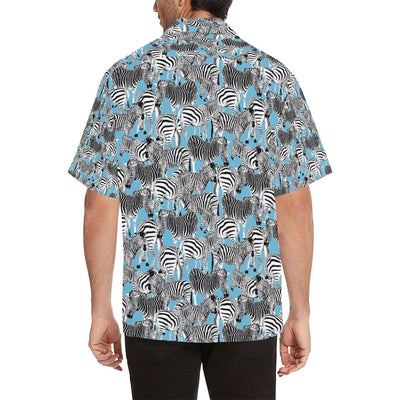 Zebra Print Design LKS305 Men's Hawaiian Shirt