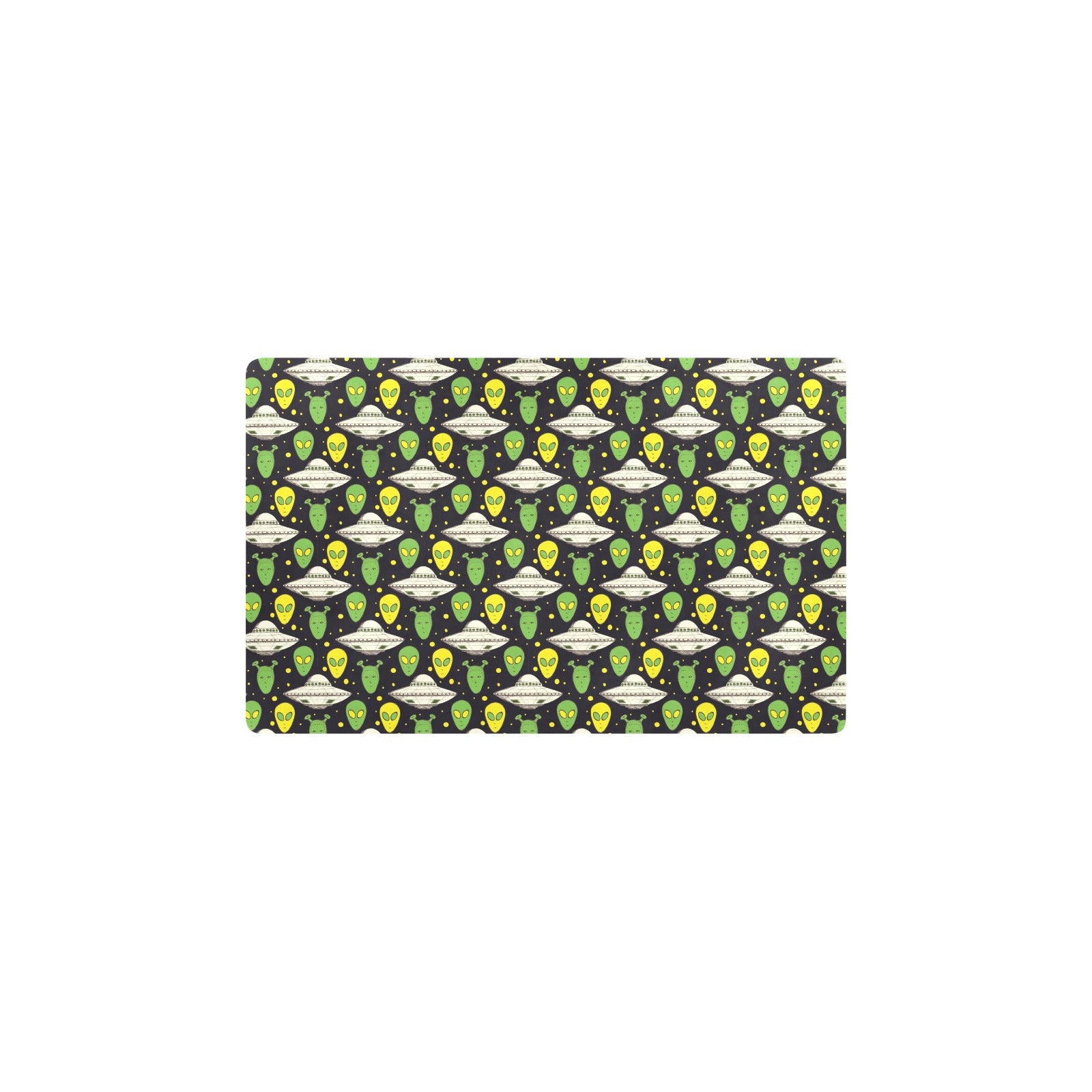 Alien UFO Pattern Kitchen Mat