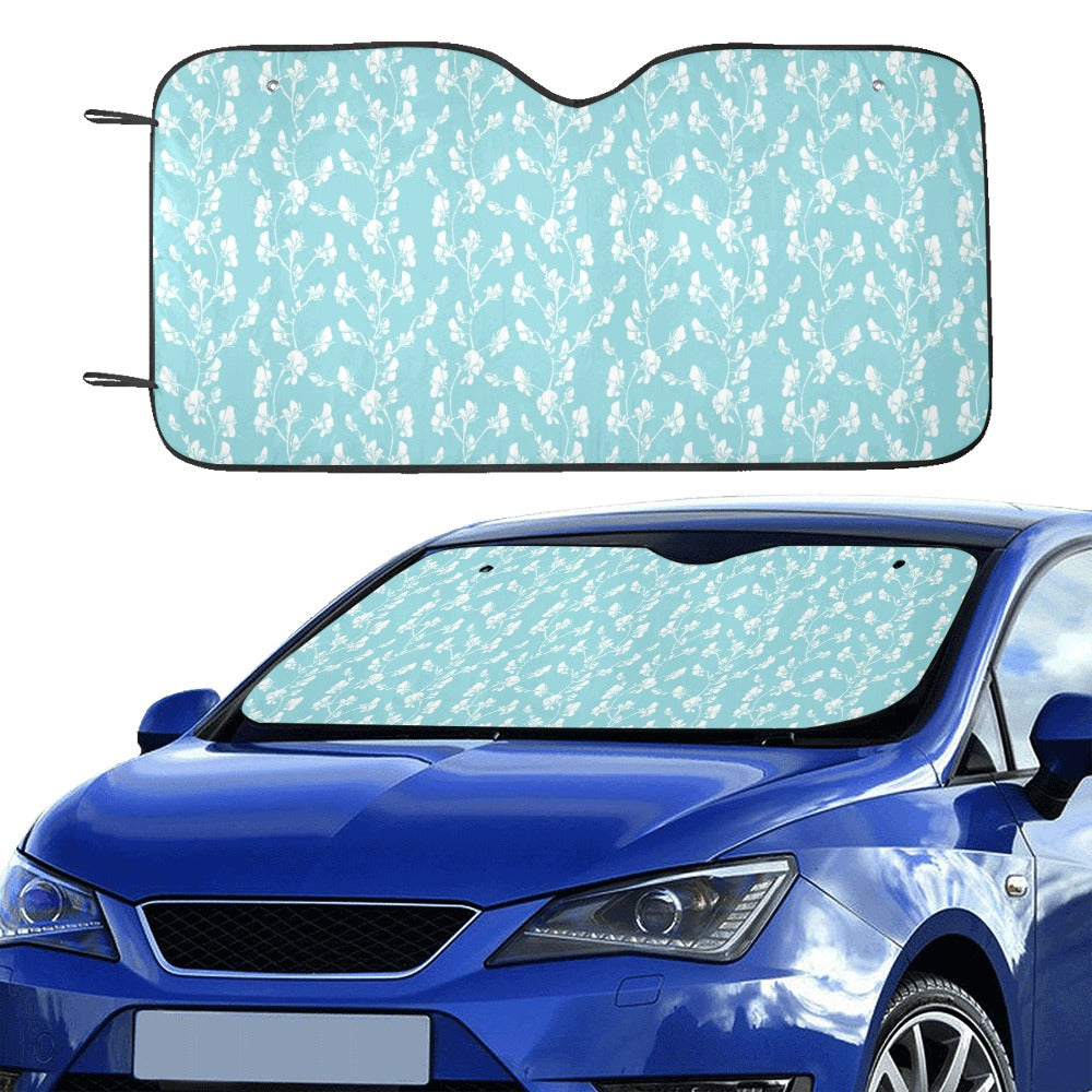 Sweet Pea Print Design LKS302 Car front Windshield Sun Shade