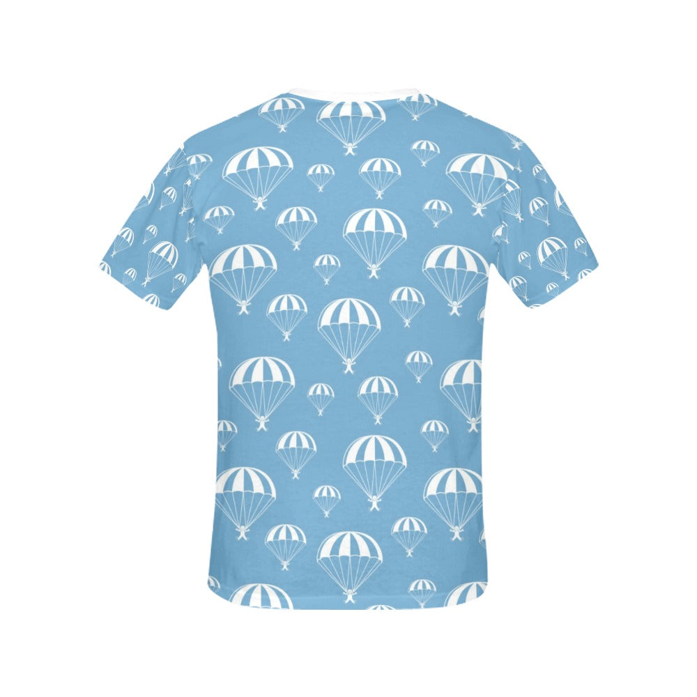 Skydiver Print Design LKS305 Women's  T-shirt