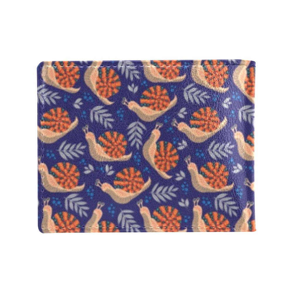 Snail Print Design LKS401 Men's ID Card Wallet