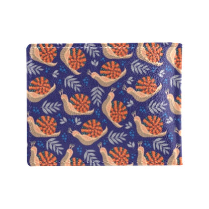 Snail Print Design LKS401 Men's ID Card Wallet