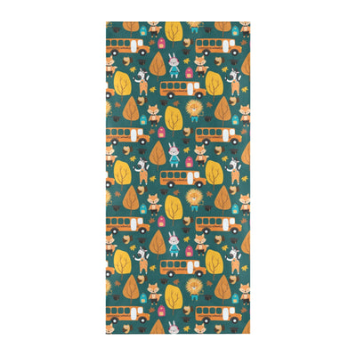 School Bus Print Design LKS309 Beach Towel 32" x 71"