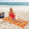 Hibiscus Summer Print Design LKS302 Beach Towel 32" x 71"