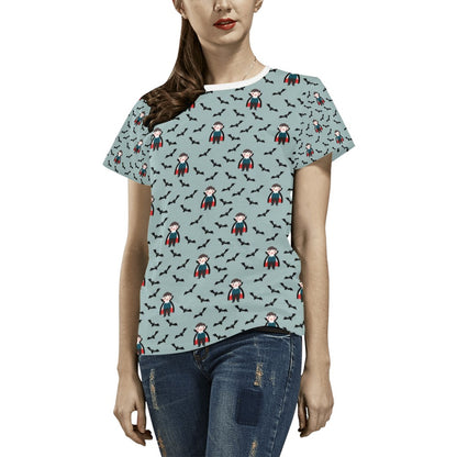 Vampire Print Design LKS304 Women's  T-shirt