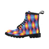 Flame Fire Blue Design Print Women's Boots