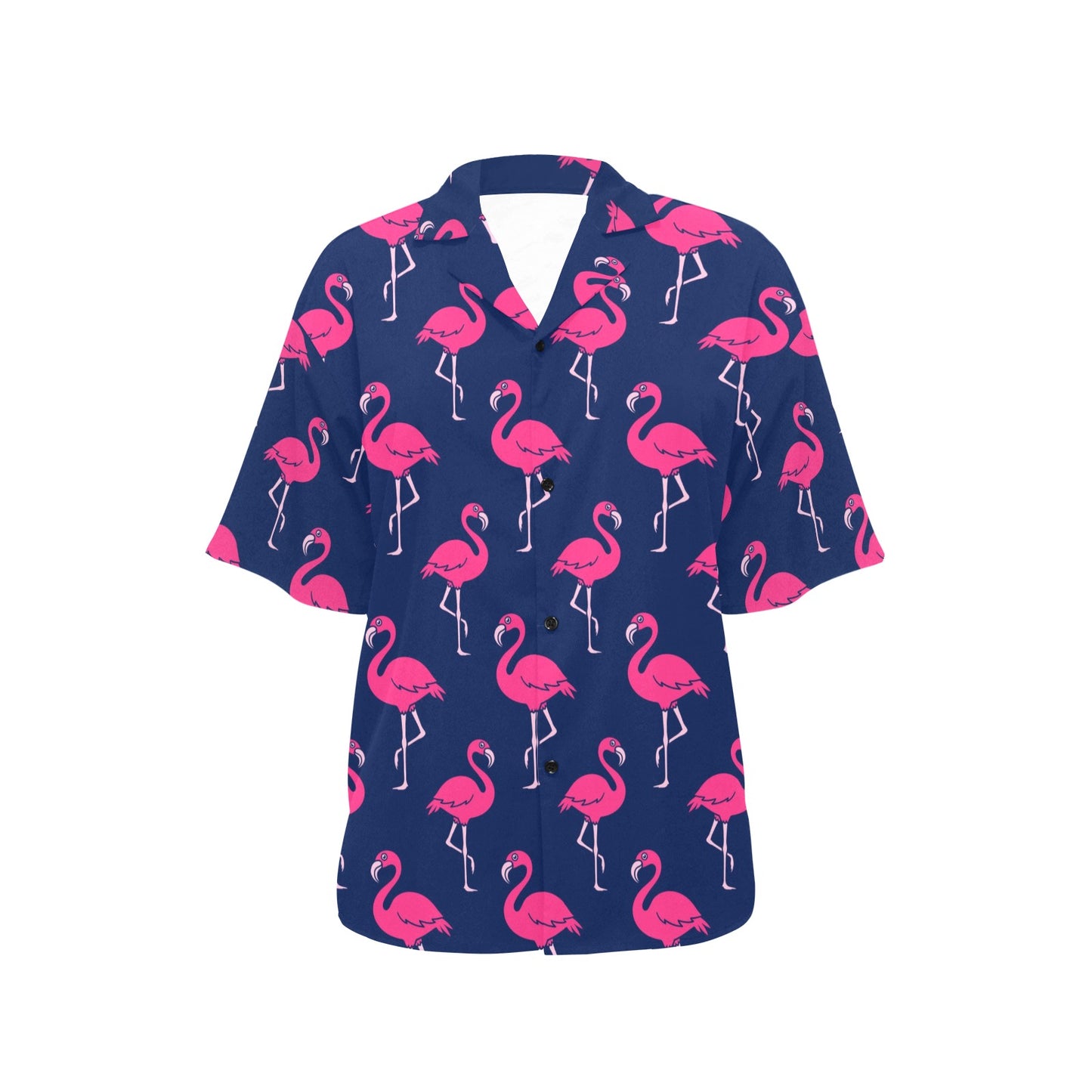Pink Flamingo Pattern Women's Hawaiian Shirt