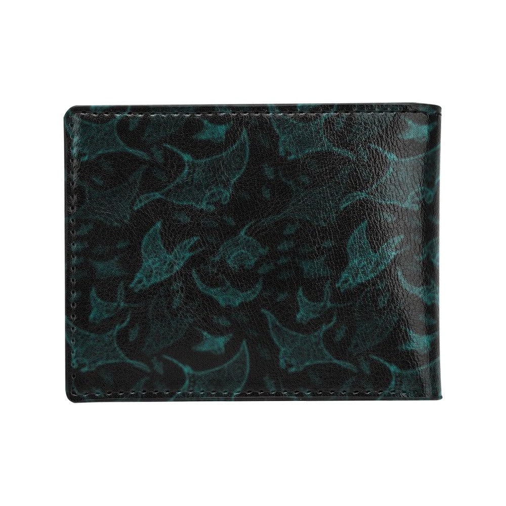 Manta Ray Print Design LKS402 Men's ID Card Wallet