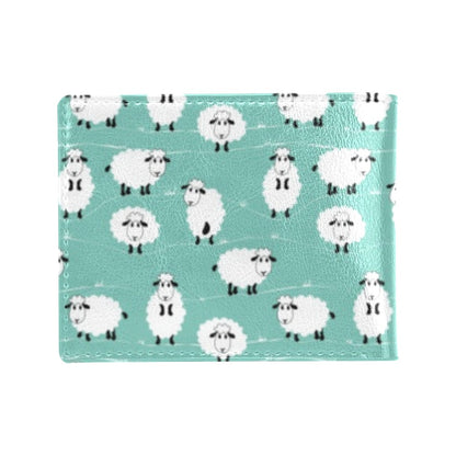 Sheep Print Design LKS404 Men's ID Card Wallet