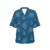 Nautical Pattern Print Design A04 Women's Hawaiian Shirt