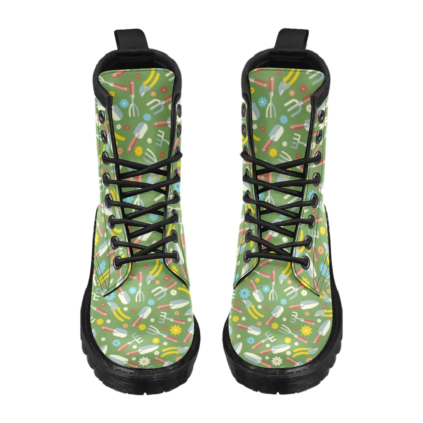 Gardening Pattern Print Design G06 Women's Boots