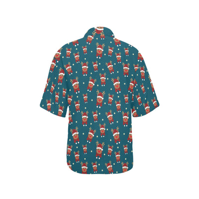 Reindeer Print Design LKS406 Women's Hawaiian Shirt